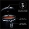 ChefWave Stainless Steel Coffee Canister with Co2 Valve Date Tracker Black 17.6oz
